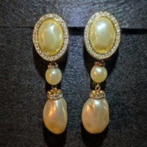 RARE Vintage Ann Taylor Pear Drop Earrings